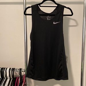 Mens Nike Black Dri-fit Tank Top Black Sz M